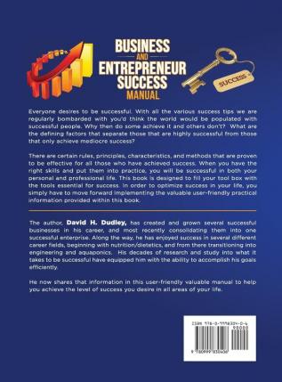 Business and Entrepreneur Success Manual