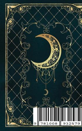 Magic moon grimoire: Lined Notebook - 120 pages - Vintage Book