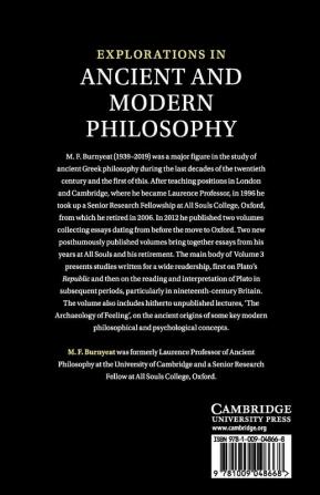 Explorations in Ancient and Modern Philosophy