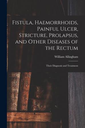 Fistula Haemorrhoids Painful Ulcer Stricture Prolapsus and Other Diseases of the Rectum: Their Diagnosis and Treatment