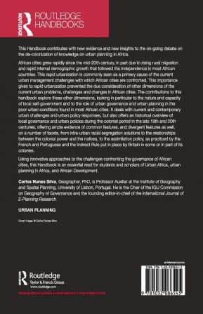 Routledge Handbook of Urban Planning in Africa