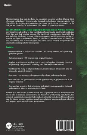 CRC Handbook of Liquid-Liquid Equilibrium Data of Polymer Solutions