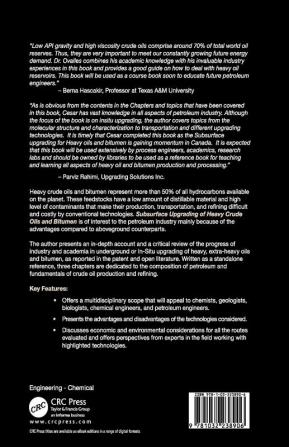 Subsurface Upgrading of Heavy Crude Oils and Bitumen