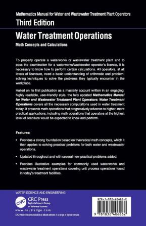 Mathematics Manual for Water and Wastewater Treatment Plant Operators: Water Treatment Operations