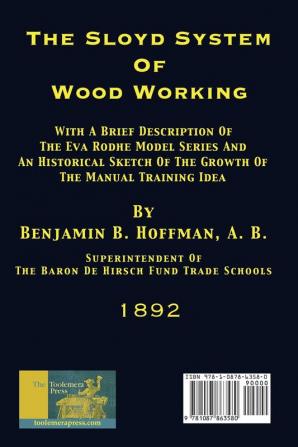 The Sloyd System Of Wood Working 1892