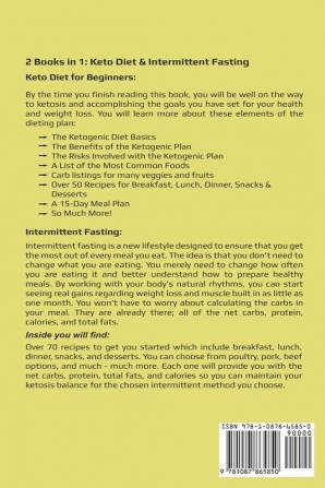 Keto & Intermittent Fasting: 2 Books in 1: Keto Diet for Beginners Intermittent Fasting