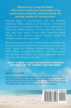 Meant to Be: A sweet small-town romance about taking chances and finding home: 2 (Turning Tides)