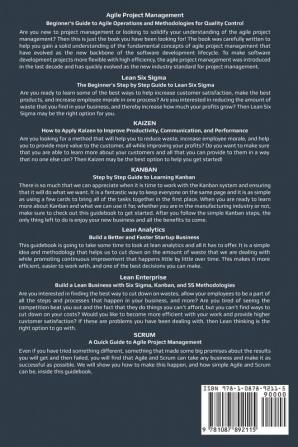 Fundamental Elements of Lean: 7 Books in 1 - Agile Project Management Lean Six Sigma KAIZEN KANBAN Lean Analytics Lean Enterprise SCRUM