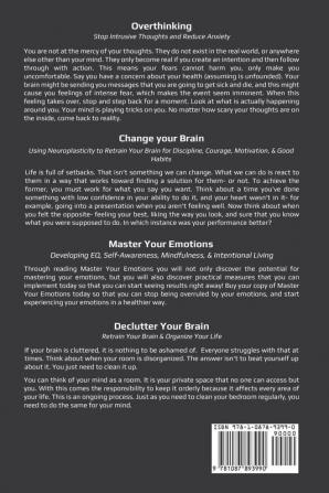 Mind over Brain: 4 Books in 1: Overthinking Change Your Brain Master Your Emotions Declutter Your Brain: 4 Books in 1: Overthinking Change Your Brain Master Your Emotions Declutter Your Brain