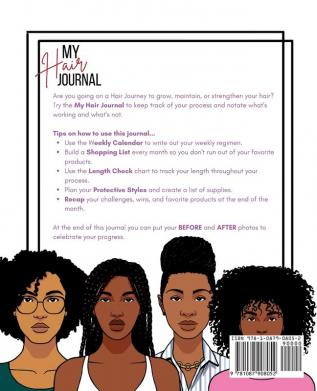 My Hair Journal: Build Your Hair Regimen and Start Your Journey to Healthy Hair