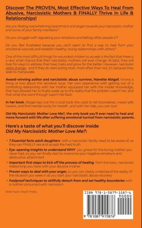 Did My Narcissistic Mother Love Me?: Dealing with Manipulation & Trauma from Narcissist - Healing & Recovery of Narcissism Abuse in Toxic Abusive Family Relationship with Parents Mother or Father