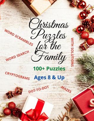 Christmas Puzzles for the Family: Word Search Mazes Cryptograms Dot-to-Dot Scrambled Words & More