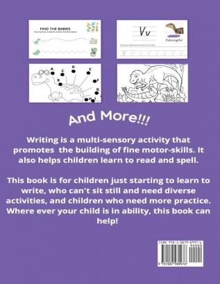 Dinosaur A-Z Handwriting And Activity Workbook