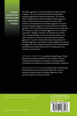 Research and Theory on Workplace Aggression