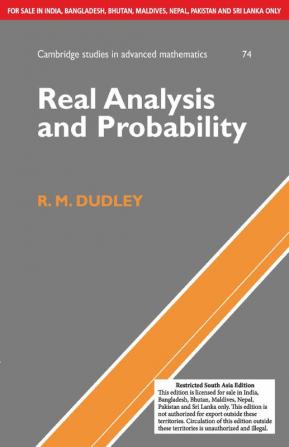 Real Analysis and Probability (SOUTH ASIA EDITION)