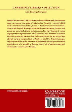 A Plain Introduction to the Criticism of the New Testament