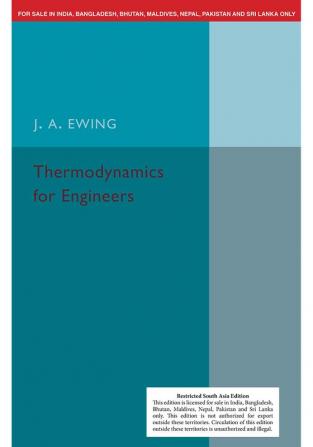 Thermodynamics for Engineers Second Edition (South Asia Edition)