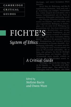 Fichte's System of Ethics