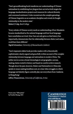 Dialect and Nationalism in China 1860-1960