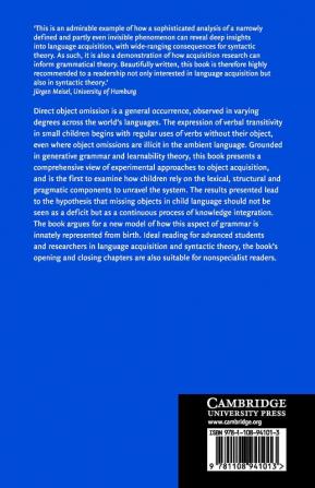 Direct Objects and Language Acquisition