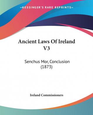 Ancient Laws of Ireland: Senchus Mor Conclusion: Senchus Mor Conclusion (1873)