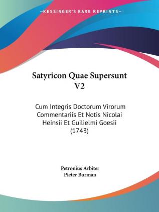 Satyricon Quae Supersunt V2