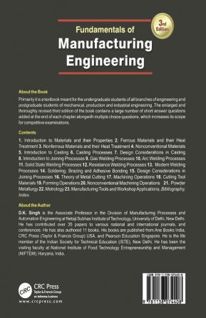 Fundamentals of Manufacturing Engineering Third Edition