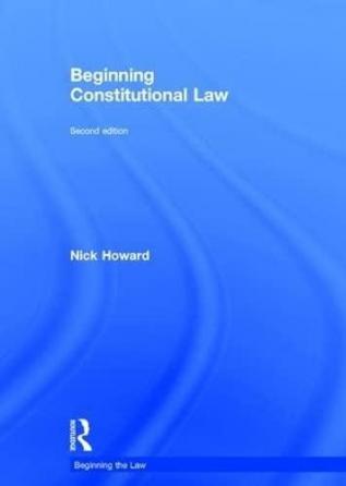 Beginning Constitutional Law