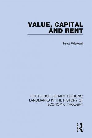 Value Capital and Rent