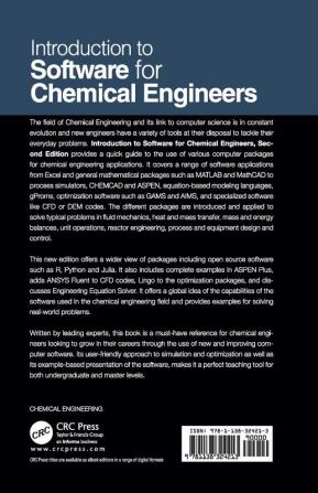 Introduction to Software for Chemical Engineers Second Edition