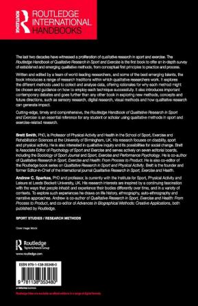 Routledge Handbook of Qualitative Research in Sport and Exercise