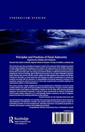 Principles and Practices of Fiscal Autonomy