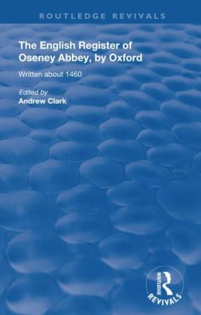 English Register of Oseney Abbey by Oxford