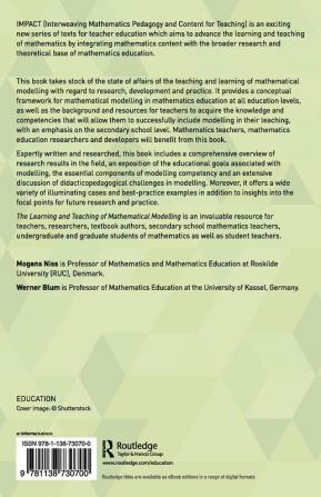 Learning and Teaching of Mathematical Modelling