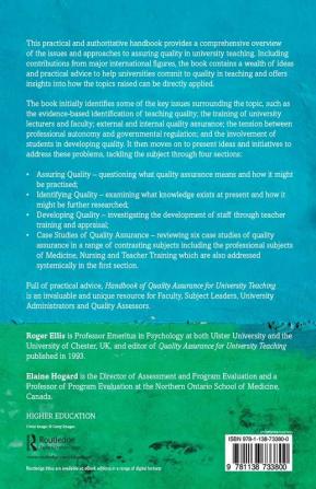 Handbook of Quality Assurance for University Teaching