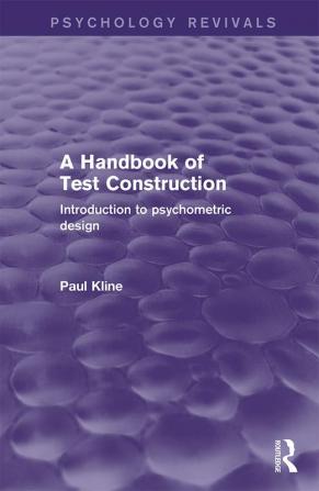 Handbook of Test Construction (Psychology Revivals)