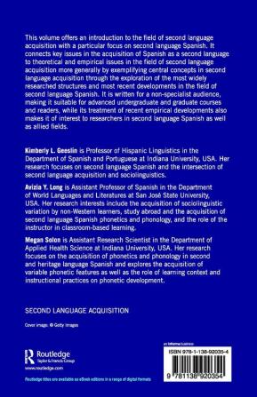 Acquisition of Spanish as a Second Language