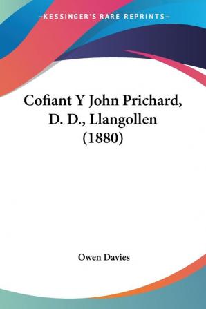 Cofiant Y John Prichard D. D. Llangollen (1880)