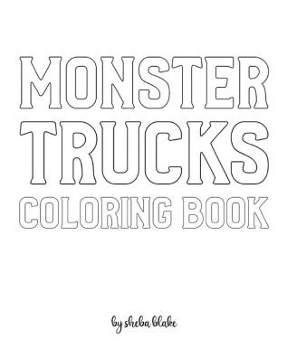 Monster Trucks Coloring Book for Children - Create Your Own Doodle Cover (8x10 Softcover Personalized Coloring Book / Activity Book)