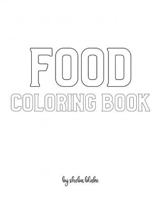 Food Coloring Book for Children - Create Your Own Doodle Cover (8x10 Softcover Personalized Coloring Book / Activity Book) (Food Coloring Books)