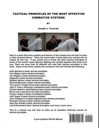 TACTICAL PRINCIPLES OF THE MOST EFFECTIVE COMBATIVE SYSTEMS