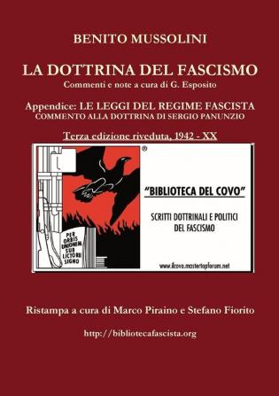 LA DOTTRINA DEL FASCISMO - terza edizione riveduta