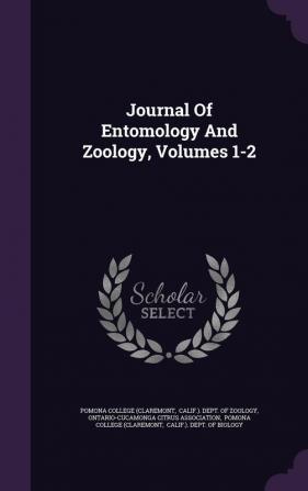 Journal Of Entomology And Zoology Volumes 1-2