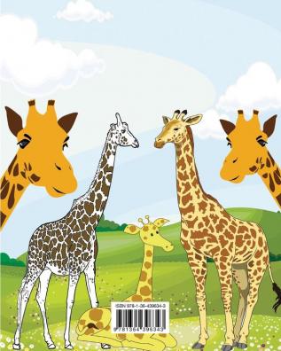 Giraffes Coloring Book for Adults