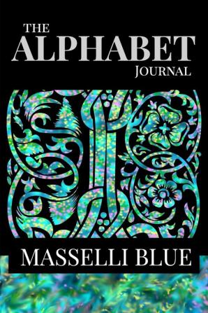 The Alphabet Journal - Masselli Blue: A garden delight of fine lined pages with space to write on the cover