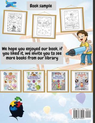 Airplane Coloring Book for Kids Age 3 and UP: Cute Illustrations for Coloring Including Planes Helicopters and Air Balloons