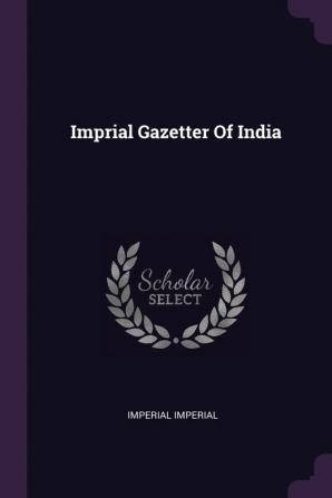 Imprial Gazetter Of India