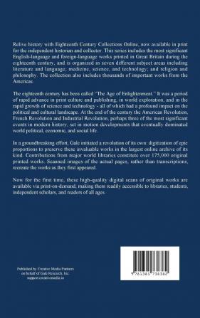 Persian Letters. By M. de Montesquieu. Translated From the French by Mr. Flloyd. In two Volumes. ... The Fourth Edition. With Several new Letters and Notes. of 2; Volume 1