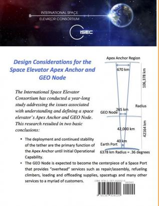 Design Considerations for the Space Elevator Apex Anchor and GEO Node