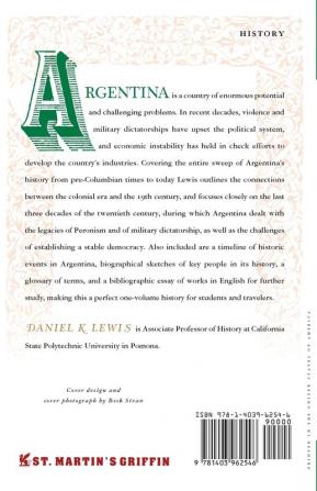 The History of Argentina (Palgrave Essential Histories Series)